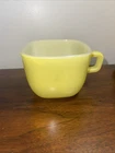VINTAGE Glasbake J-2265 Yellow Square Milk Glass Coffee Mug Cup Made In U.S.A