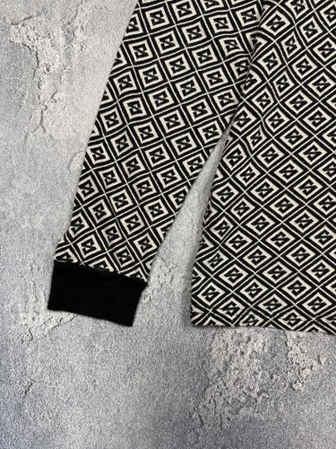 Stussy Monogram Pullover Geometric Graphic Sweater Size Medium Rare - Picture 9 of 13