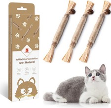 Cat Sticks 3 Pack Natural Silvervine Catnip Teeth Cleaning