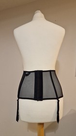 Ann Summers Vintage Style Girdle - Red/Black 4 Suspenders - Size 12 - BNWOT