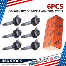 6x DG549 Engine Ignition Coil Direct Fit for Ford Lincoln 3.5L Ecoboost UF646