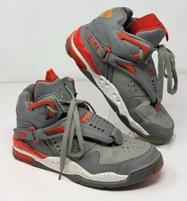 Converse Aero Jam Hi Top Sneakers Men's Size 9 Shoes Gray And Red Basketball