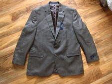 NWT- MENS CHAPS Brown Tweed Dress 2 Button Sports Jacket size 46L
