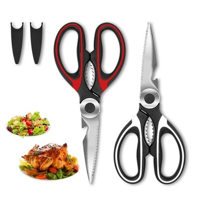 Paquete de 2 tijeras de cocina resistentes para aves, pescado, carne, verduras