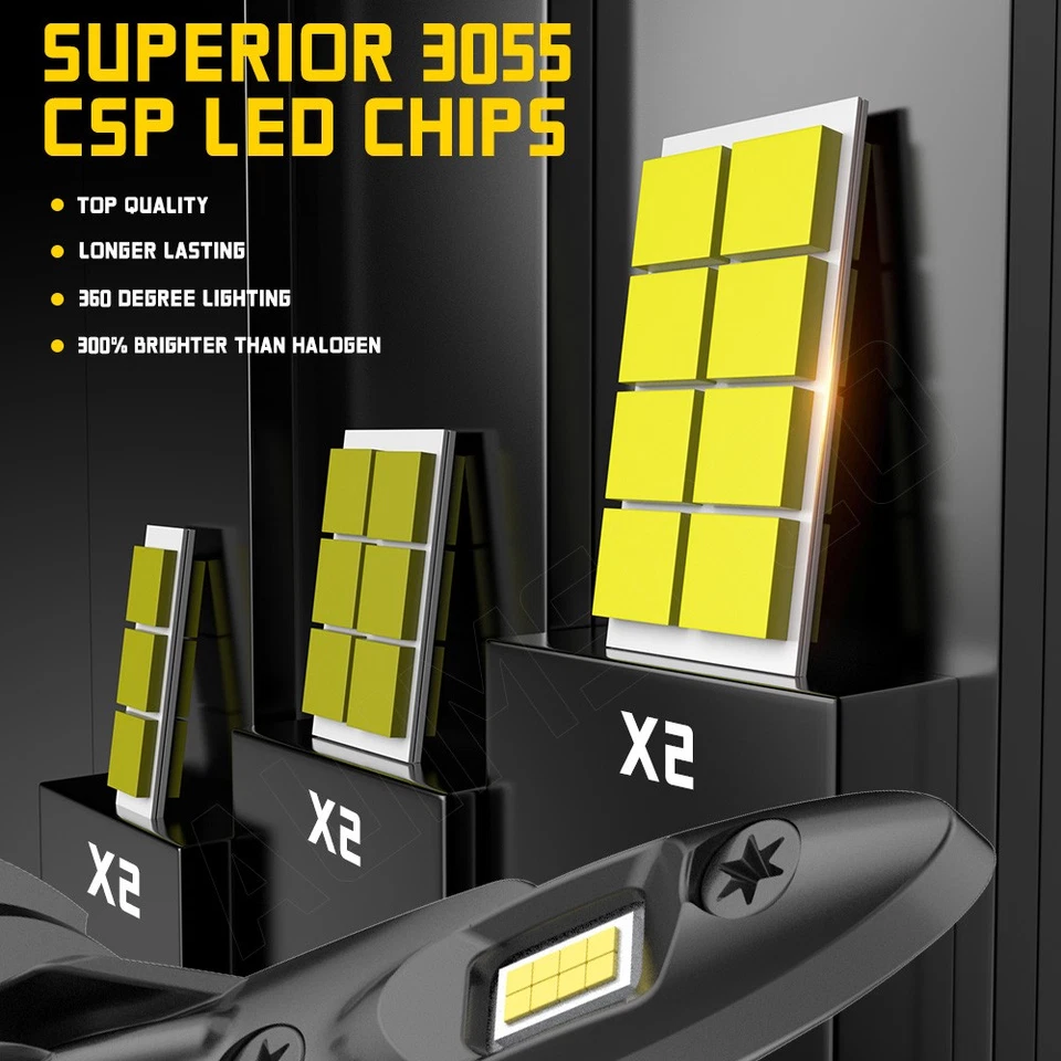 Kit de lâmpadas de neblina feixe alto baixo farol de LED Sedan 1999-2004 base para Audi A6 - Imagem 4 de 4