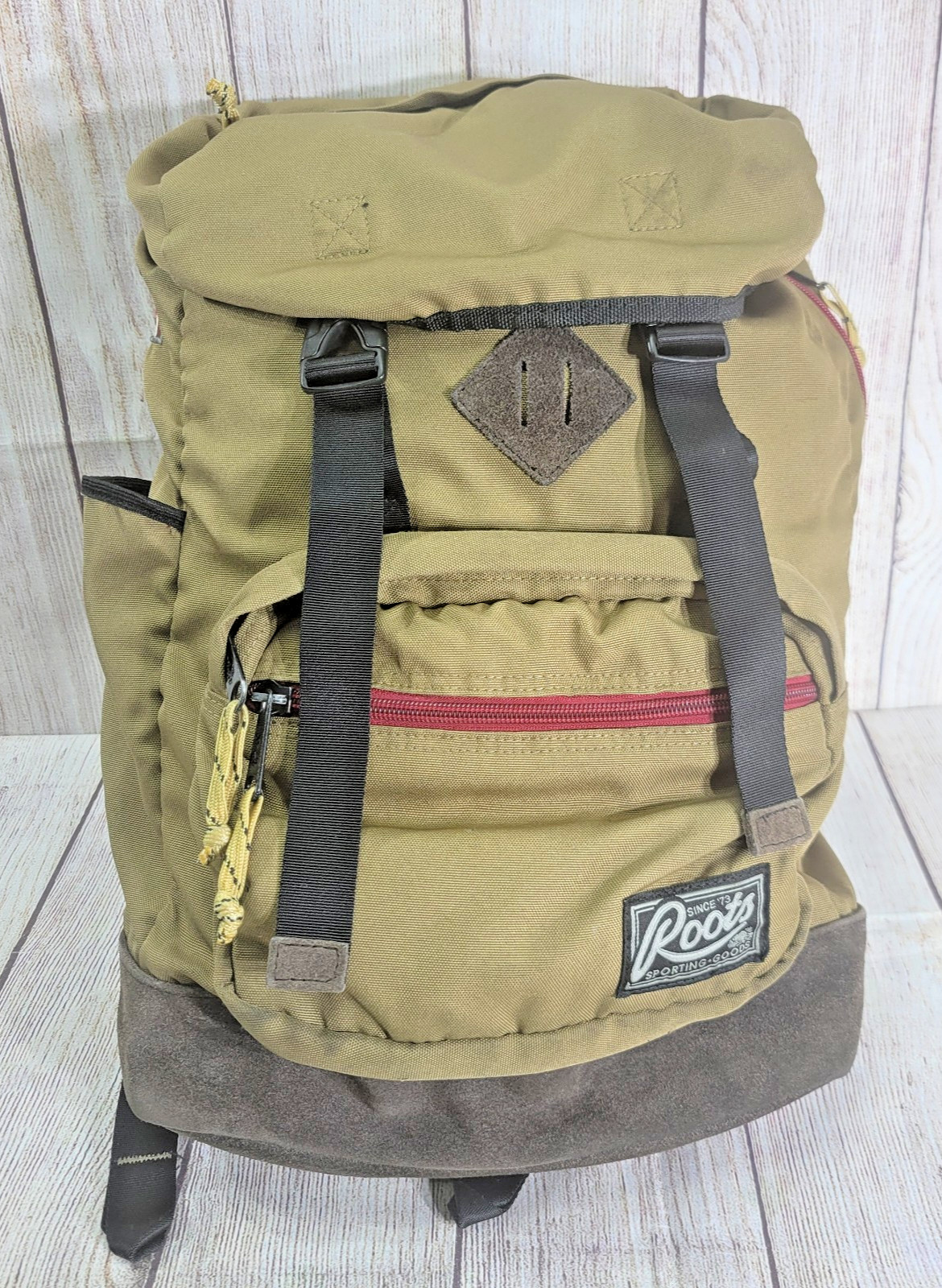 Roots Canada Polyester Canvas Backpack Rucksack H… - image 2