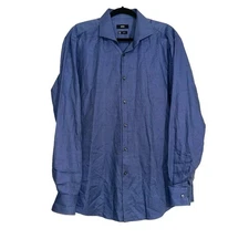 Boss Hugo Boss Jason Slim Fit Long Sleeve Button Down Blue Shirt 17