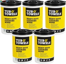 Tub O Towels Tw90 Heavy-duty 10 X 12 Size Multi-surface Cleaning Wipes, 90 Count