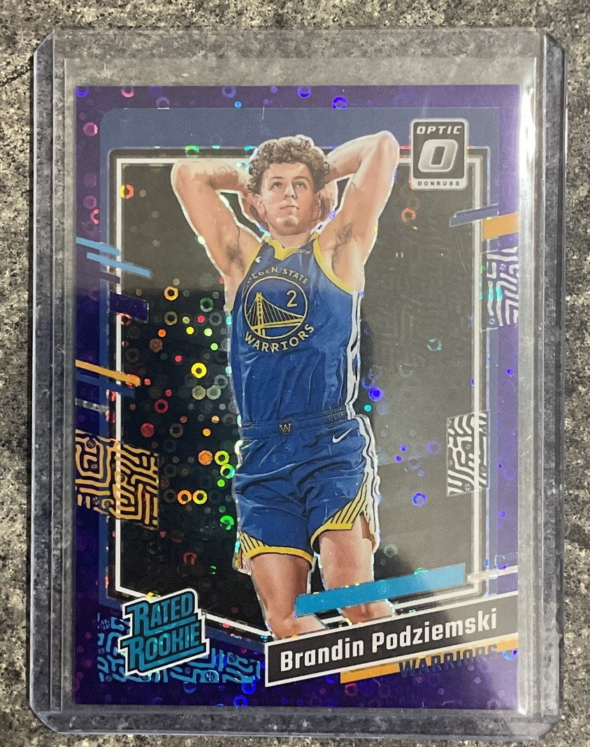 Brandin Podziemski 2023-24 Panini Donruss Optic 36/99 Purple Disco RC #203