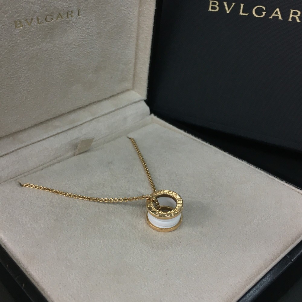 EGA BVLGARI B-zero1 Gold 750 Ceramic 12.6g Pendant Necklace*/ZA0207