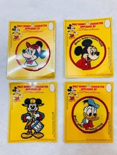 1980s Disney Character Patches: Mickey and Donald