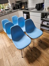 Set Of 6  Plastic Eiffel Chairs  Vitra style. Over 20 years old. Mint condition.