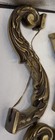 Vintage 6 Heavy Brass Scrolled Chandelier Arms Salvage 8” L  Each — photo 5
