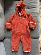 Columbia Tiny Bear Fleece Bunting Winter Suit Size 6-12 Months Infant