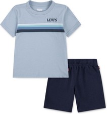 Boys' and Baby Graphic T-Shirt and Shorts Outfit Set