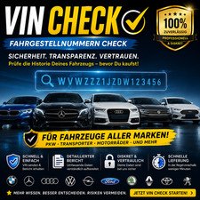 Numer podwozia Kontrola VIN Audi, BMW, VW, Mercedes & Co Profesjonalnie sprawdzony