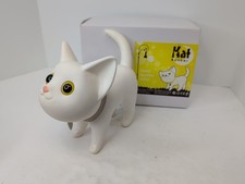 7.5" Tall Luft Semk Kat Banker Cat Coin Bank! Adorable White Kitty Cat W/ Box #o