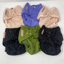 Petite Crown Cloth Diaper Covers Lot Of 6 Keeper OS Fits 8-35 lbs