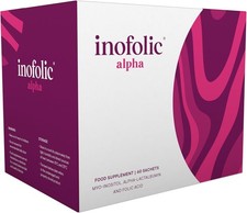 Inofolic Alpha 4000mg Myo-Inositol PCOS Supplement for Women Hormonal Balance Fe