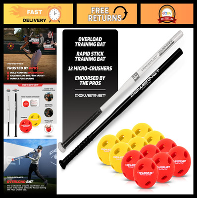 Overload & Underload Training Bats - Slim Barrel, Build Hand-Eye Coordination, R