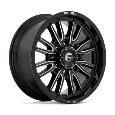 20X9 Fuel 1PC D761 CLASH 8X170 BLACK Wheel 20mm