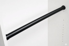 TAG Hardware 1-5/16" Round Wardrobe Closet Rod with Two End Supports and Install