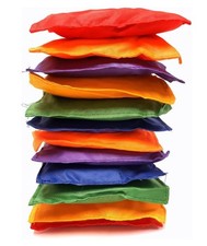 Multicolored Bean Bags, Strong Nylon Bean Bags, 5" Inch 12 Piece Pack