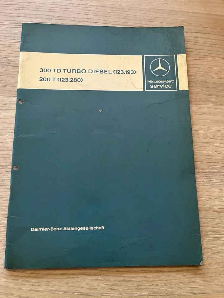 Werkstatthandbuch Mercedes W123 300 TD Turbo Diesel TDT +  200 T Modell 09/1980 - Bild 1 von 1