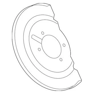 For Dodge Grand Caravan 2008-2016 Mopar 04721683AB Rear Driver Side Brake Shield - Imagem 4 de 4