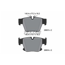 Textar Bremsbelagsatz Bremsklötze hinten 34208842966 22495608