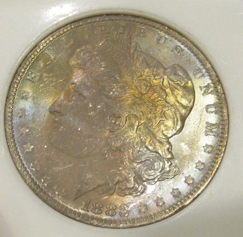 1883 O Morgan Silver Dollar - UNC, Fully Toned both sides, 5205
