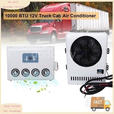 12V Electric Universal Truck Air Conditioner Split Car RV Bus A/C Kit 10000 BTU