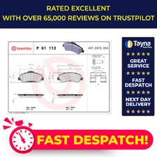 Brake Pads Set fits CITROEN C4 CACTUS 1.6D Front 2014 on BHY(DV6FD) Brembo New