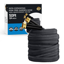 0.75 In. X 50 Ft. Light Duty Garden Hose with Anti-Kink High Pressure Design