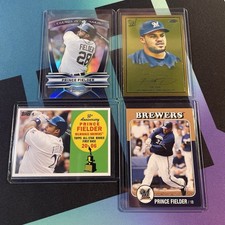 Prince Fielder 4 Card Lot (A) (Milwaukee Brewers)