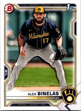 2021 BOWMAN BASEBALL #BD79 ALEX BINELAS