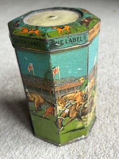 Lyon's Tea Grand National themed Tin circa 1905 no spinner but good graphics