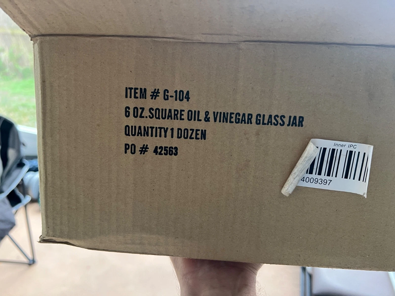 6oz Glass Oil & Vinegar Dispenser Bottles 12 pack