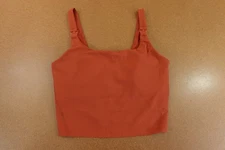 Old Navy Active Womens Medium Orange Light Support Powersoft Rib Sports Bra NWT