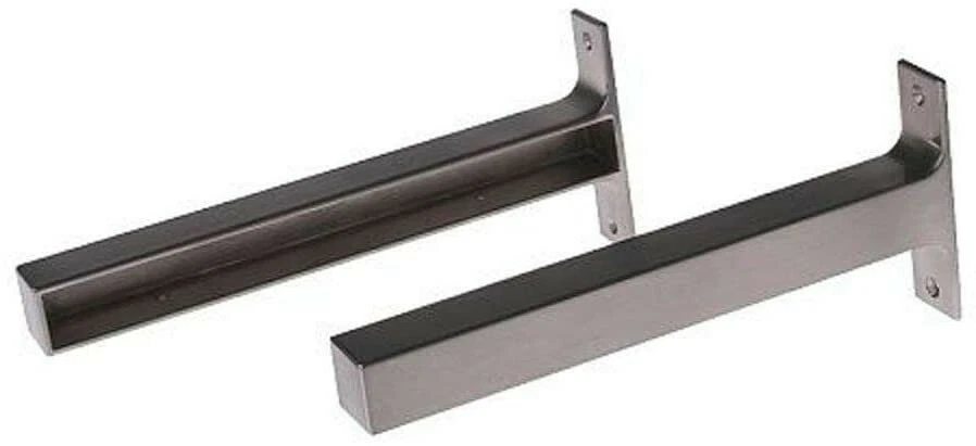 IKEA EKBY BJARNUM 2 BRACKETS SILVER ALUMINUM SHELF BRACKER 7 1 2