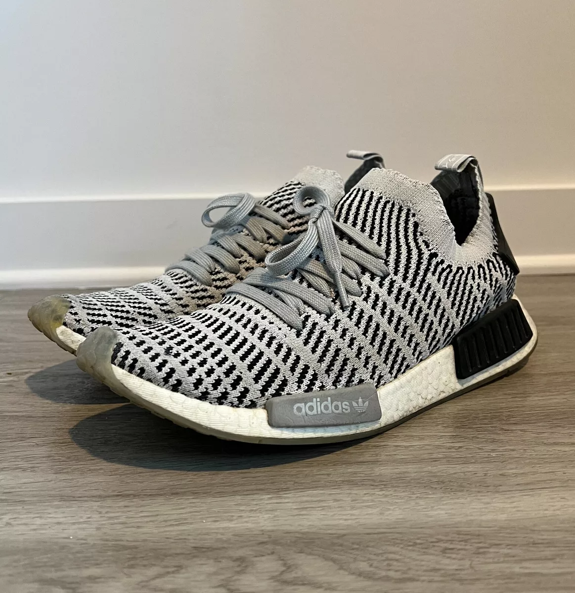 lote vacío Reanimar Adidas Originals NMD R1 STLT Primeknit Shoes Gray Men&#039;s US10.5 | eBay