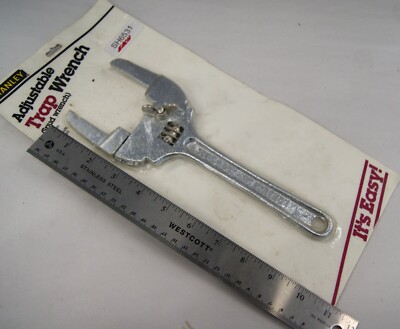 VINTAGE STANLEY CD86-3575 ADJUSTABLE TRAP WRENCH (SPUD)  RARE Sealed NOS! sh6531