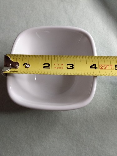 Corelle Coordinates Stoneware White Ramekin 7 oz 207 ml EUC 4" Sq - 1 available - Picture 8 of 8