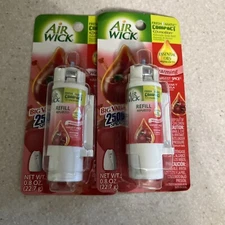 2 Air Wick Freshmatic Mini Compact  Automatic Spray 0.8 oz Refill Harvest Spice