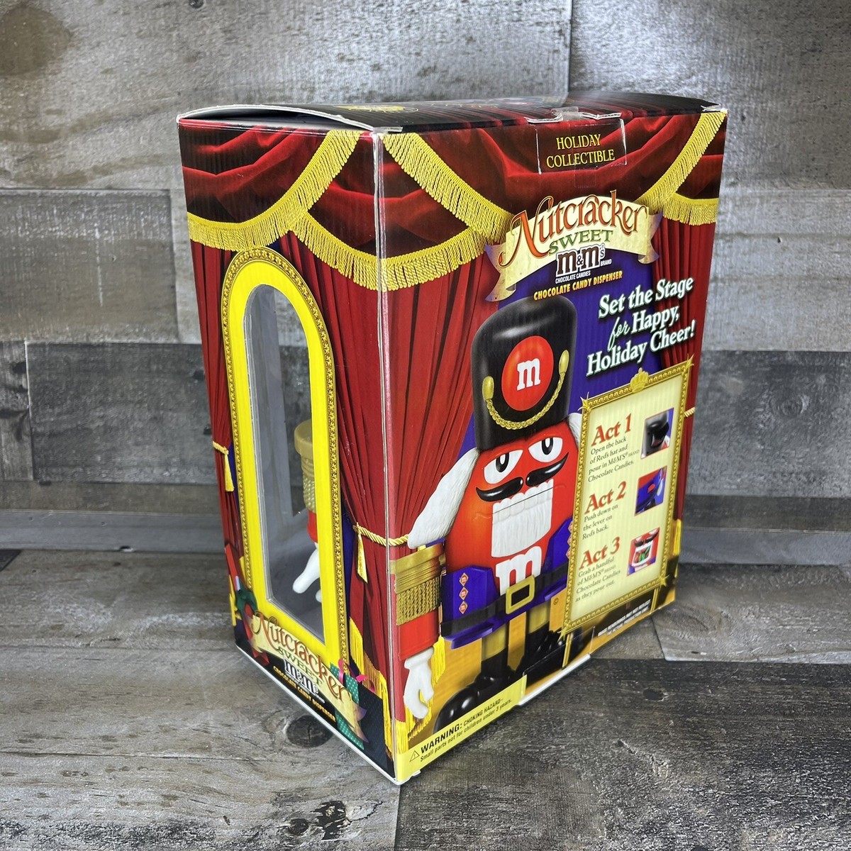 Official M&M Nutcracker Sweet Candy Dispenser Red Limited