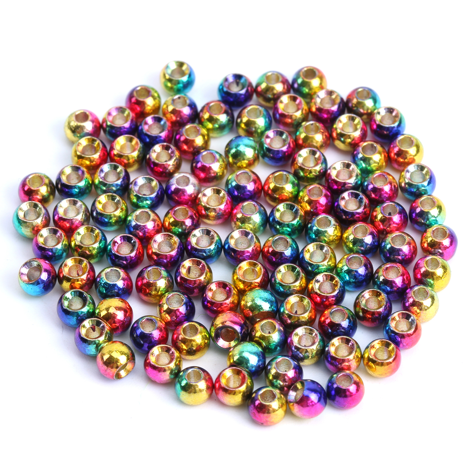 Maxcatch Rainbow Color Tungsten Fly Tying Beads Fly Fishing Bead 25