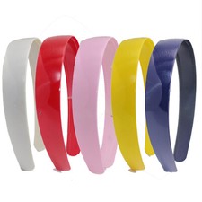 5 Mixed Color Plastic Wide Alice Hair Band Headband 25mm 1" Hair Accessories