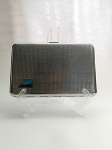 kincraft cigarette case with Lighter Cigarette Case Silver Tone Metal