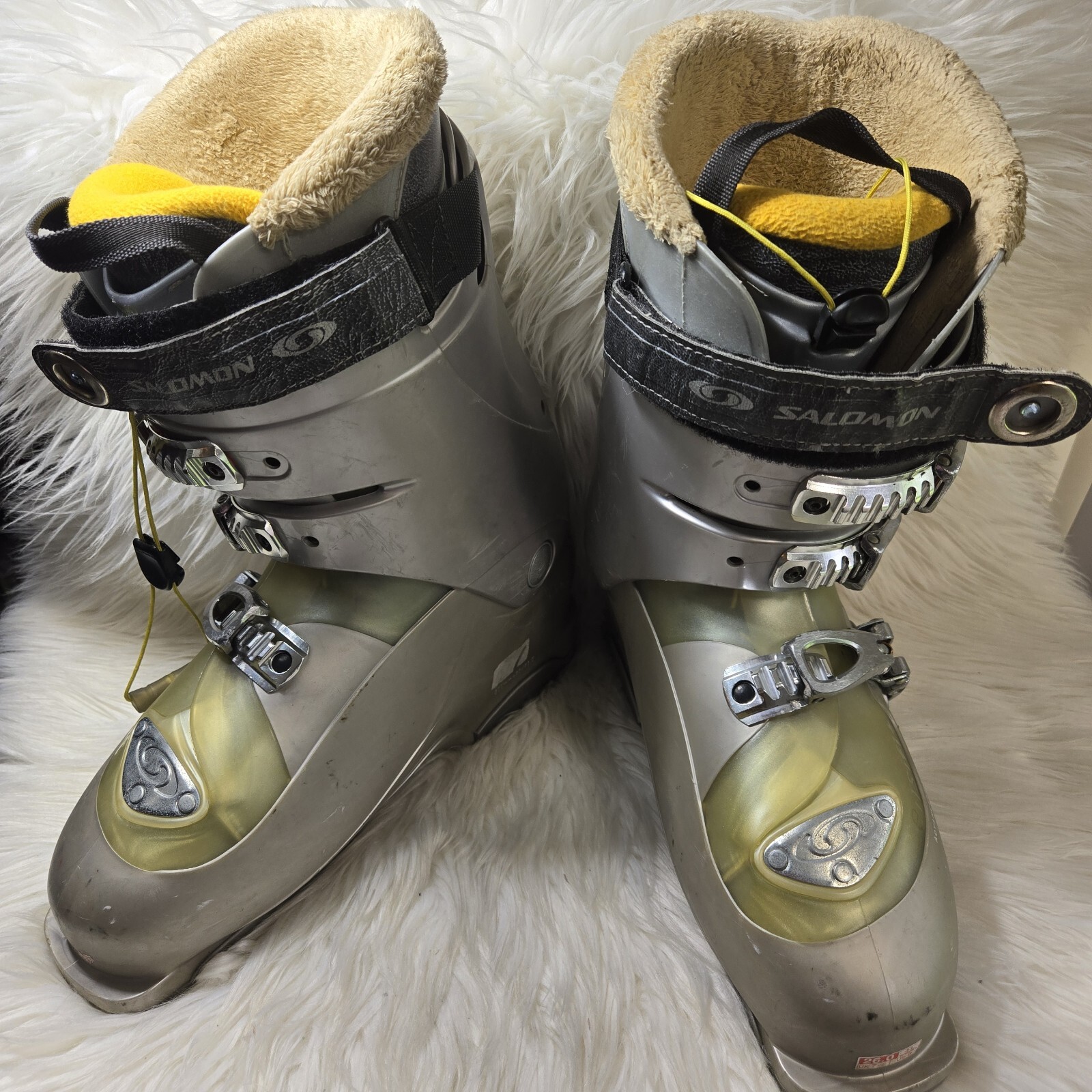 Scarponi da sci Salomon donna taglia 9 grigio Siam Alpine misura fodera 306 mm 26 0