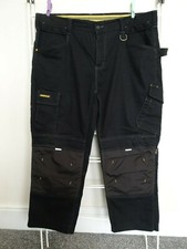 Caterpillar work trousers waist 30" leg 32" black 